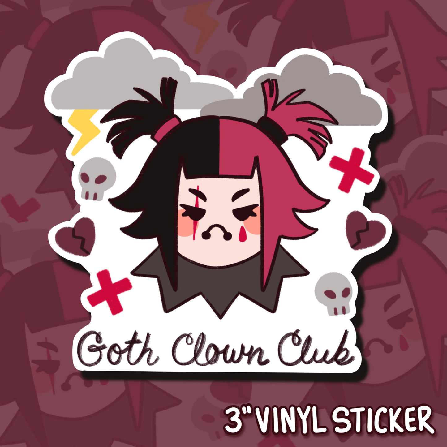 Clown Club Sticker Set