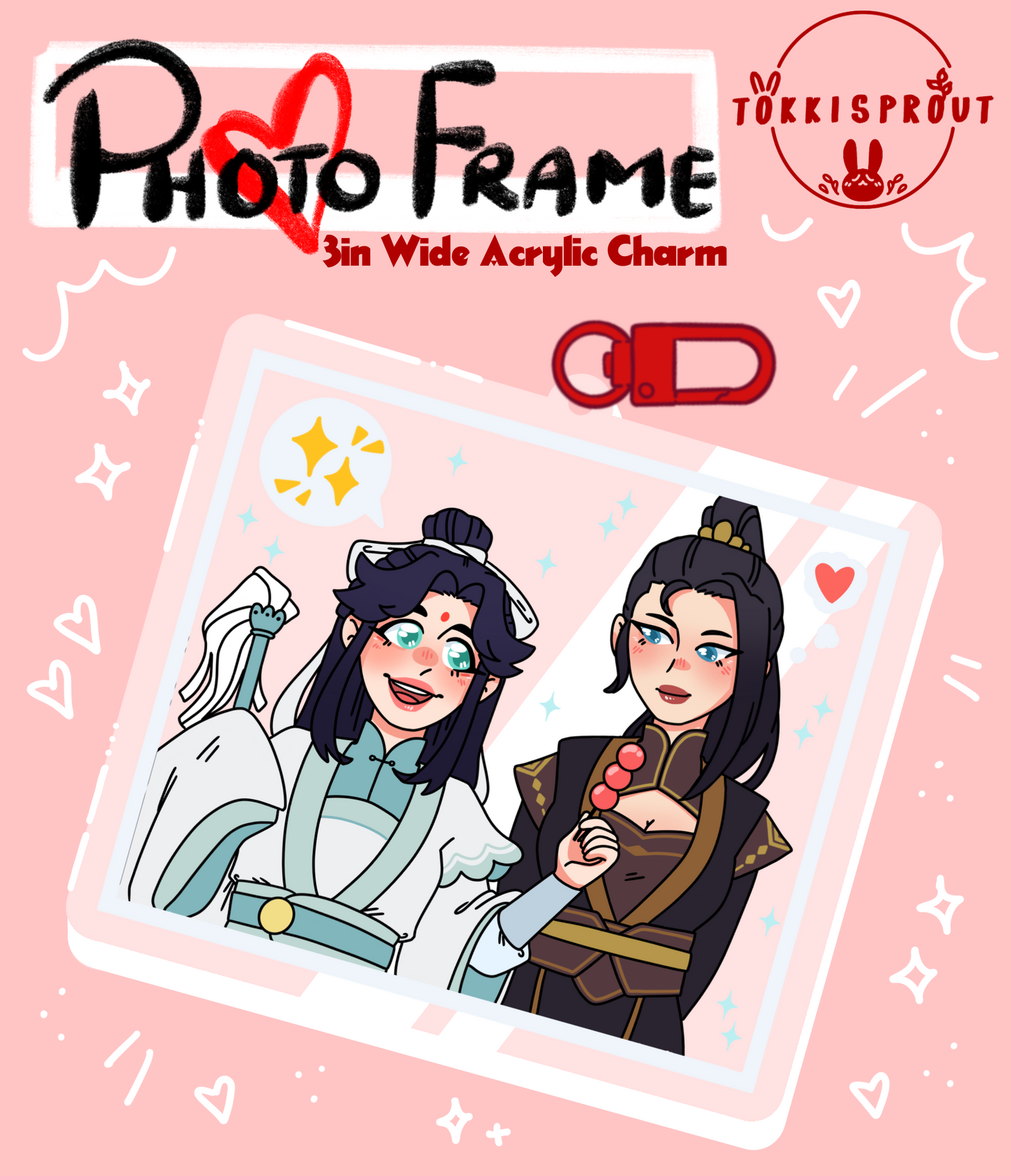 Frame BeefLeaf Acrylic Charm