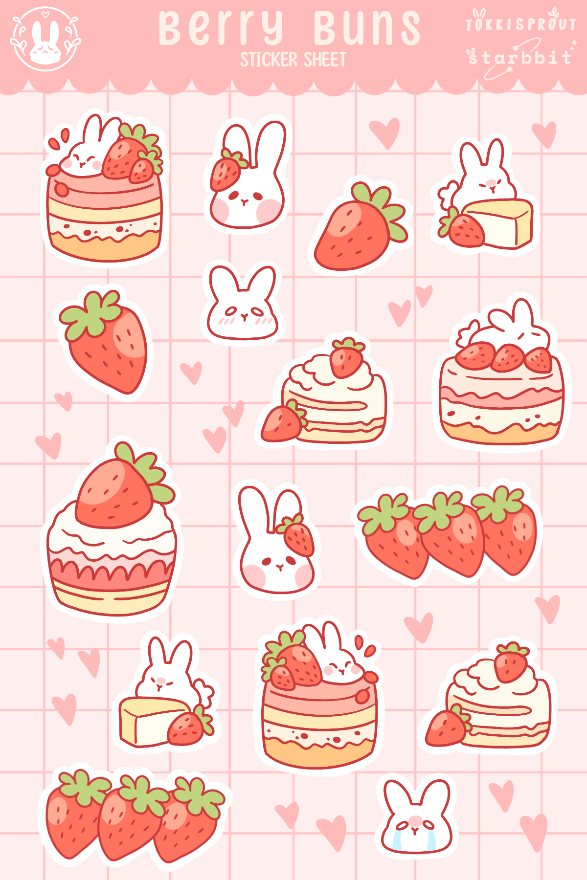 Berry Buns Sticker Sheet