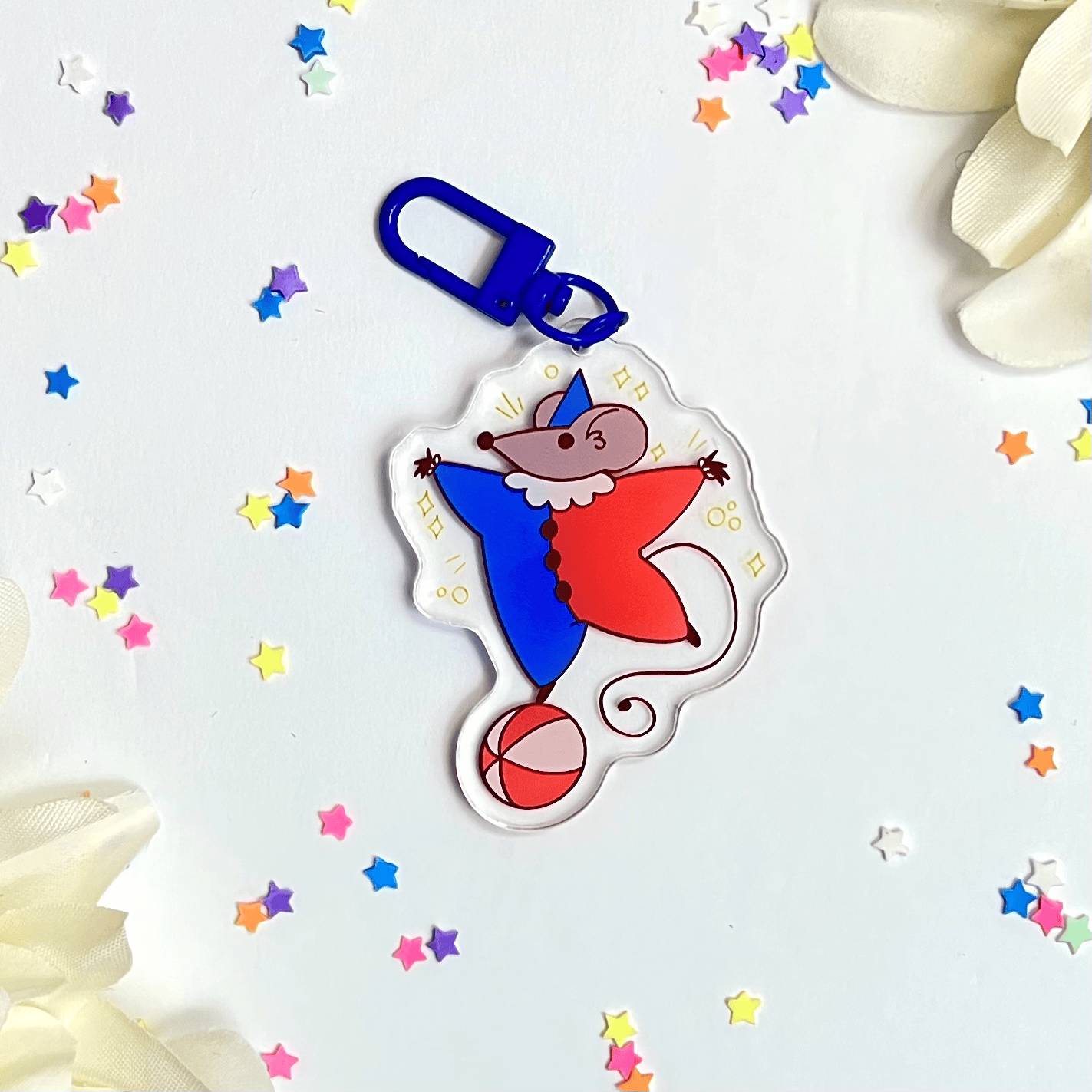 Silly Rat Clown Charm