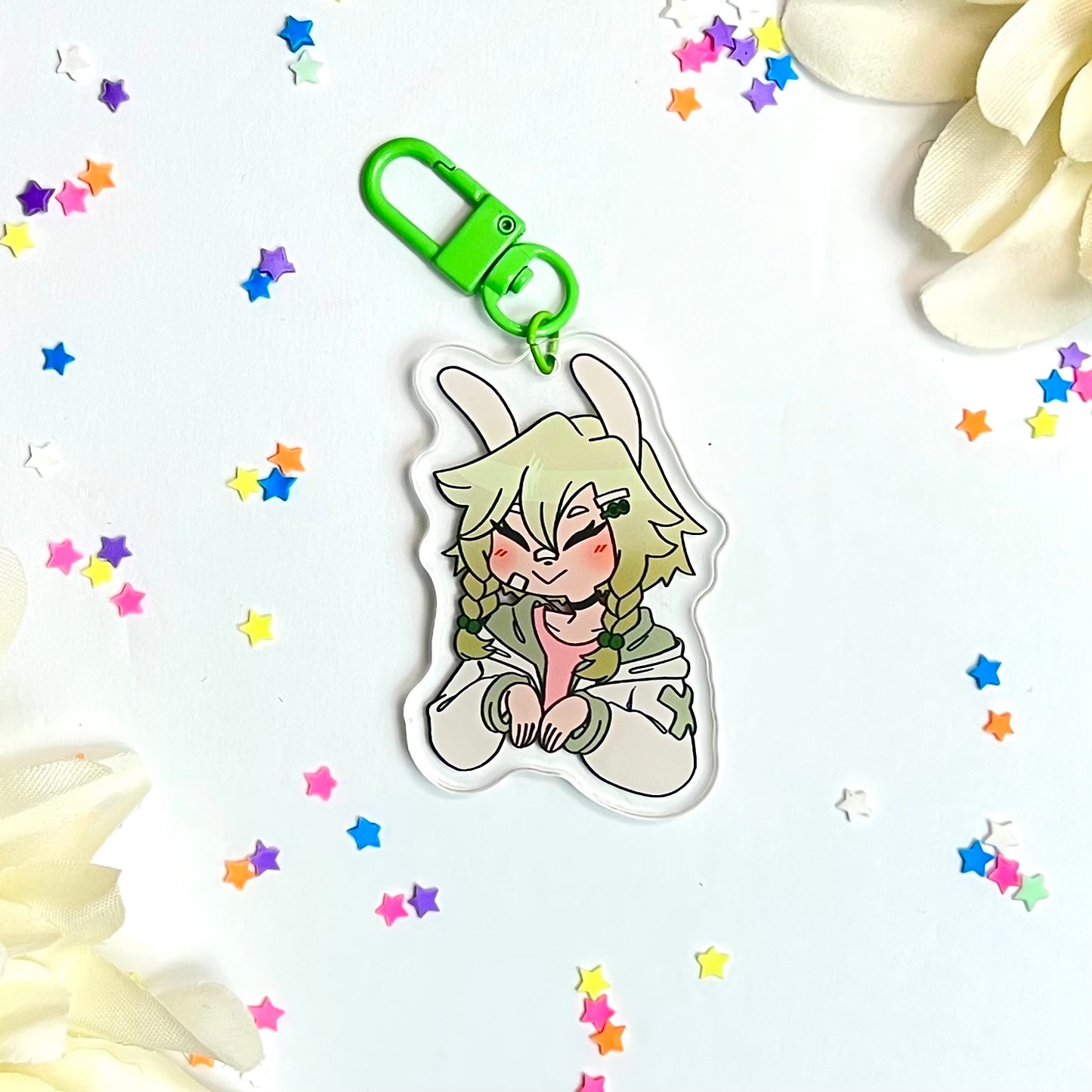 FrogBunny Acrylic Charm image 0