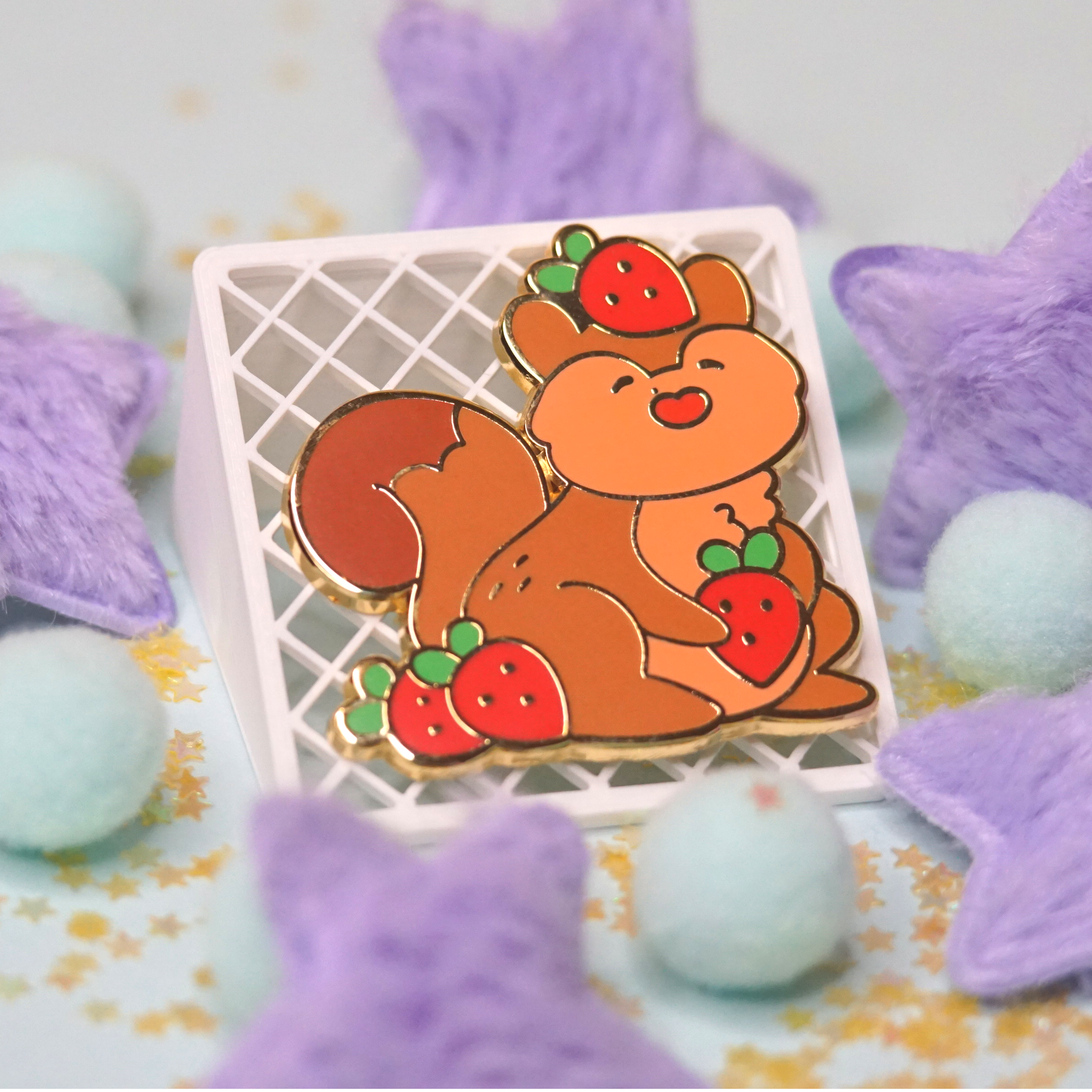 Daydream Strawberry Enamel Pin image 0