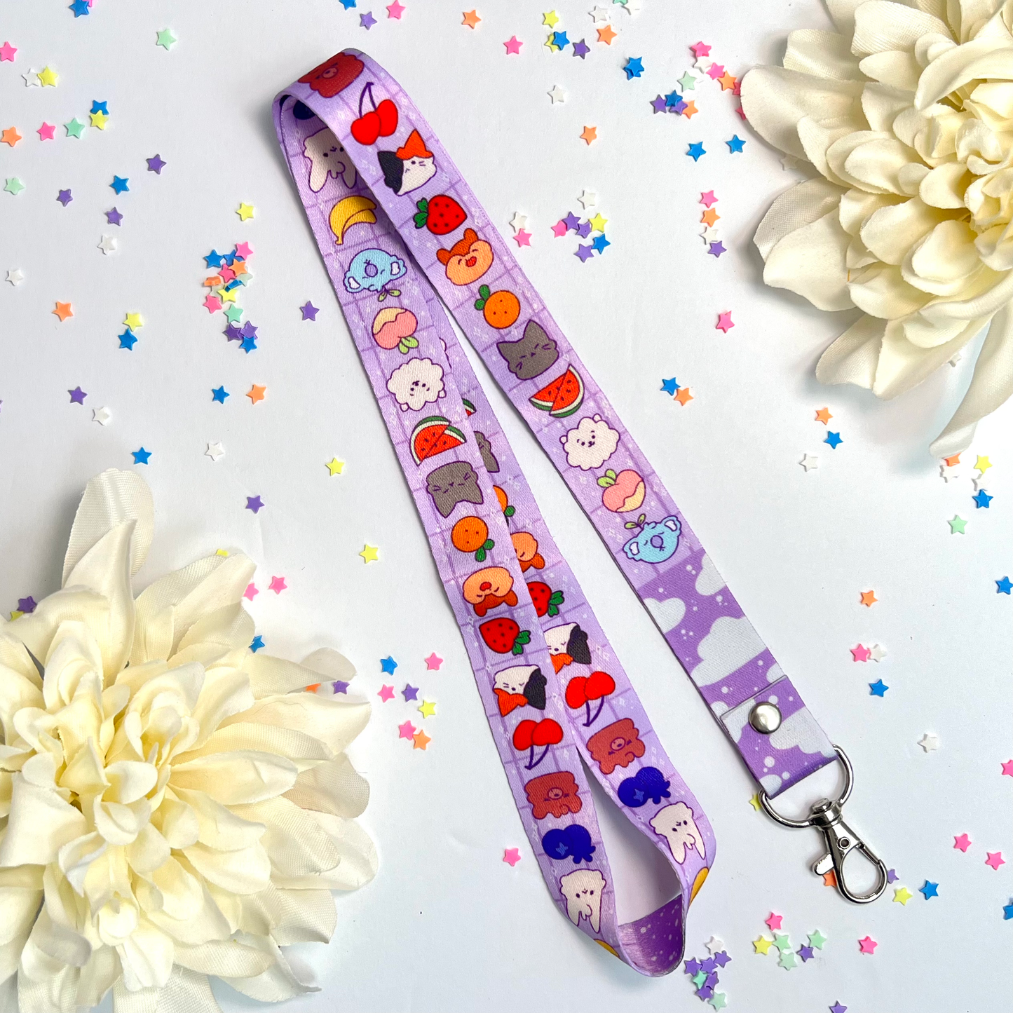 Map of The Fruits Lanyard