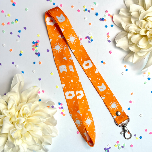 Solar Kitty Lanyard