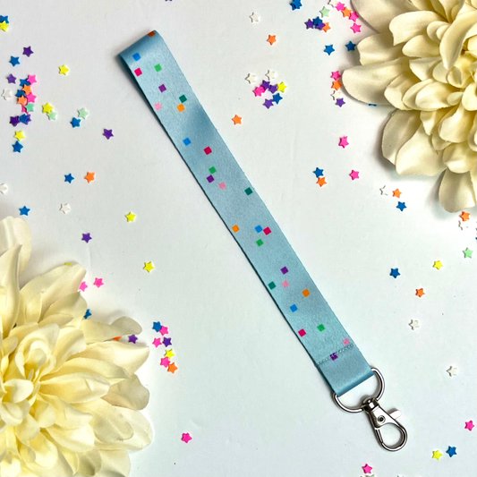 Blue Hour Pixel Wrist Strap