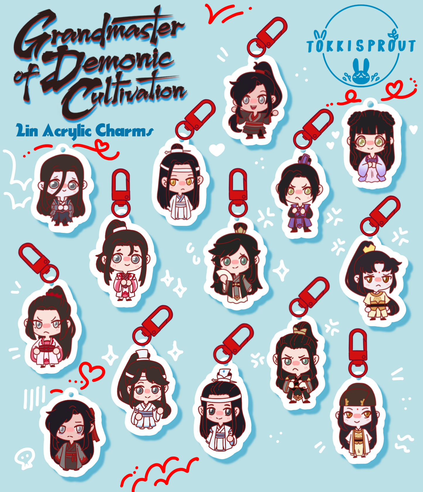 [MDZS] Mo Dao Mini Acrylic Charms