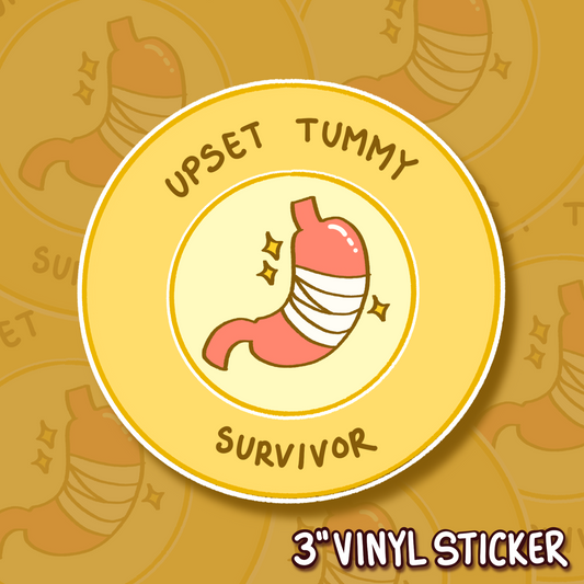 Upset Tummy Survivor Sticker