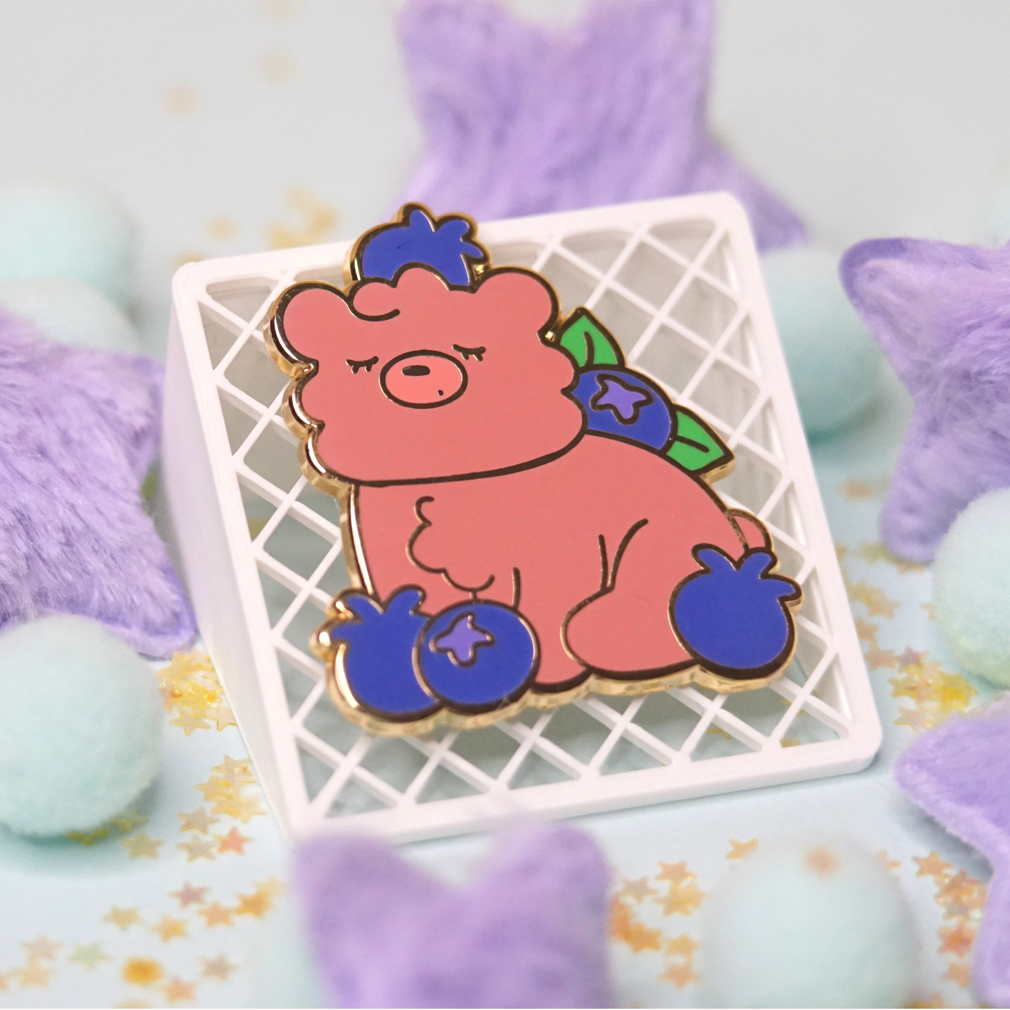 Singularity Blueberry Enamel Pin image 0